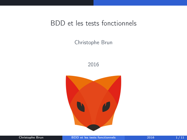 BDD et les tests fonctionnels