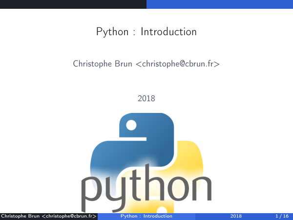 Python : introduction