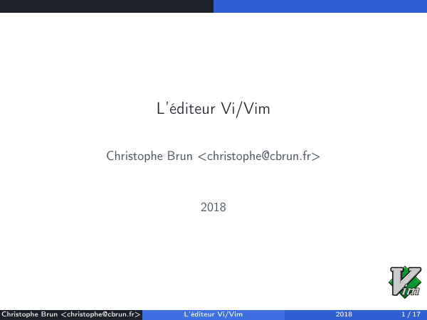L'éditeur Vi/Vim